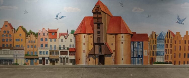 Nasz mural w korytarzu