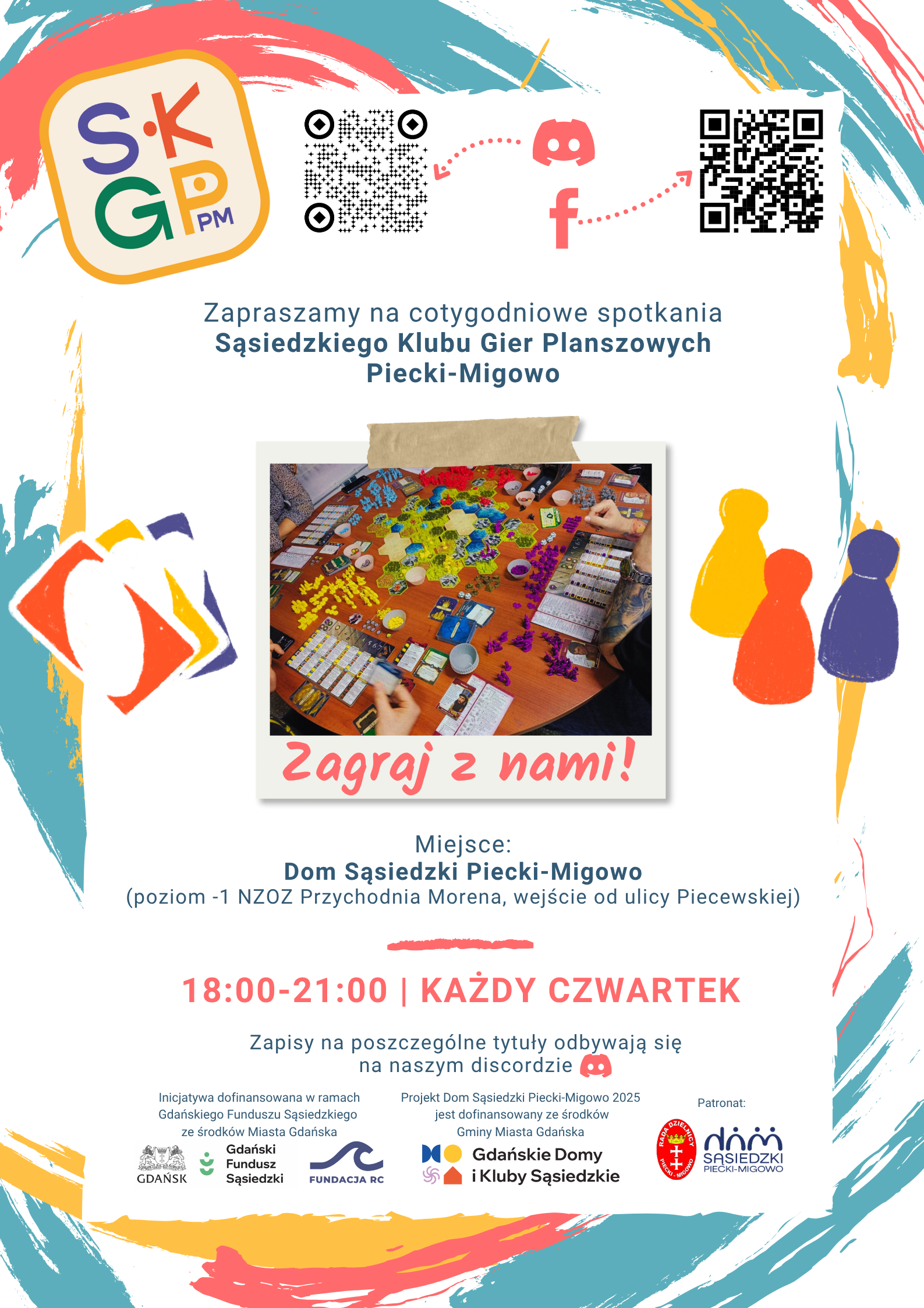 Sąsiedzki Klub gierplanszowych zaprasza na spotkania w każdy czwartek o 18:00