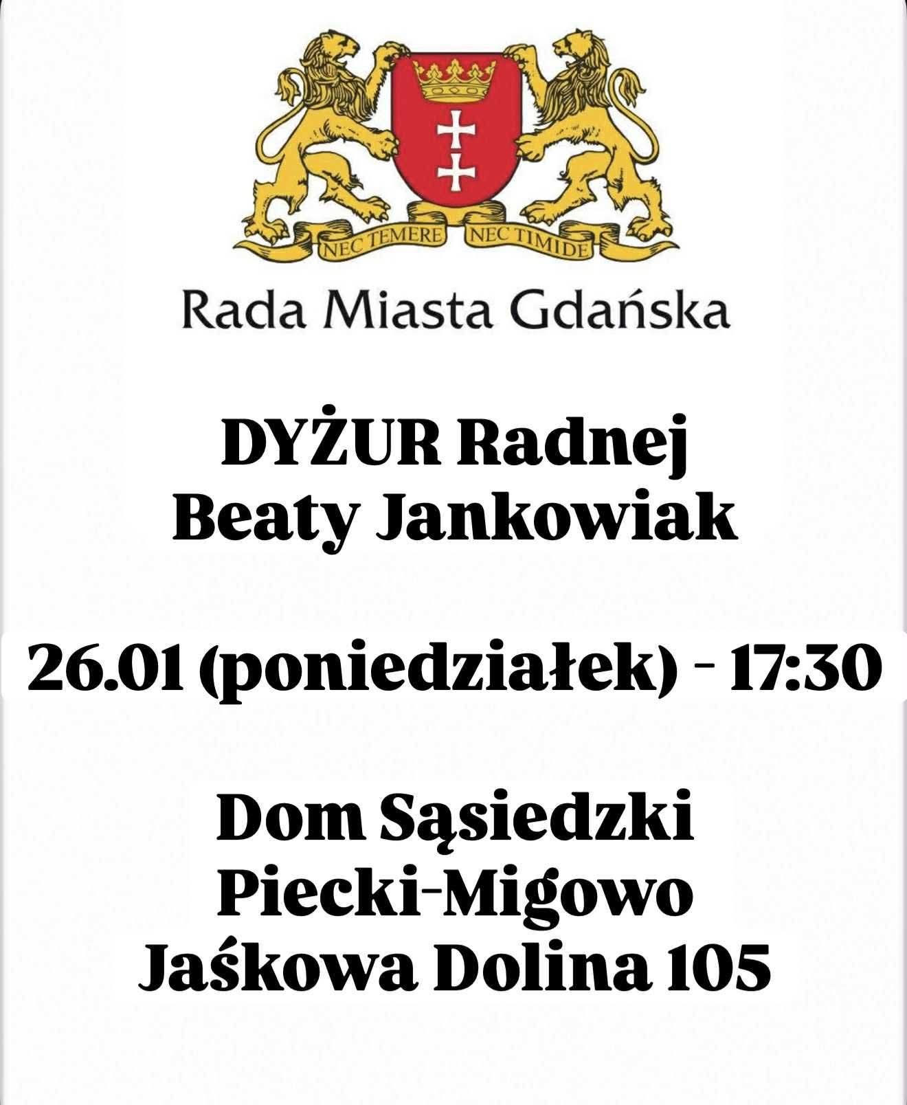 Rada Miasta Gdańsk zaprasza…
