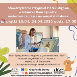 Kwietniowe warsztaty malarskie z Mariną 10.04. i 24.04.2026