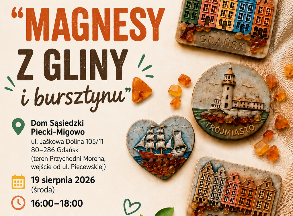 Magnesy z gliny i bursztynu