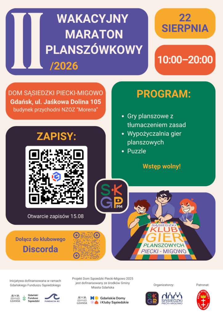 Drugi Wakacyjny Maraton Planszówkowy 2026