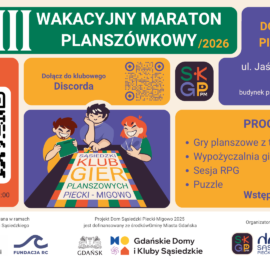 Trzeci Wakacyjny Maraton Planszówkowy 2026 Trzeci Wakacyjny Maraton Planszówkowy 2026
